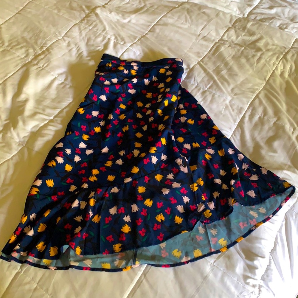 Eloquii ruffled midi skirt